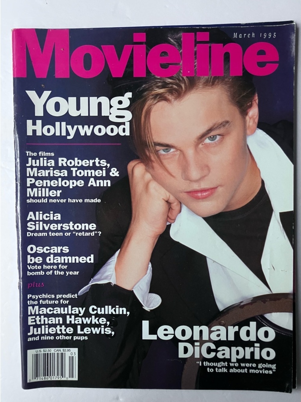 Movieline Magazine March 1995 — Leonardo DiCaprio Cover